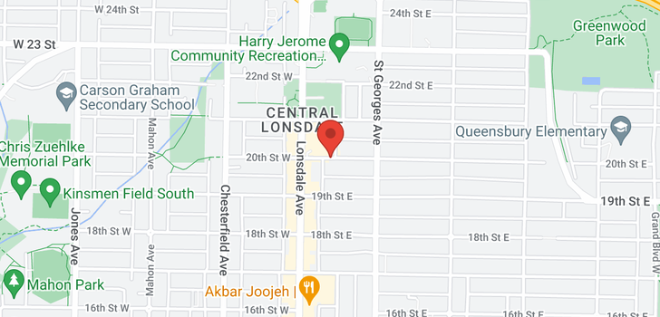 map of 2 140 E 20TH STREET